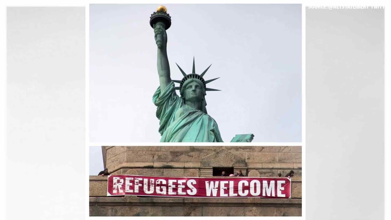 Statue of Liberty Refugees Welcome